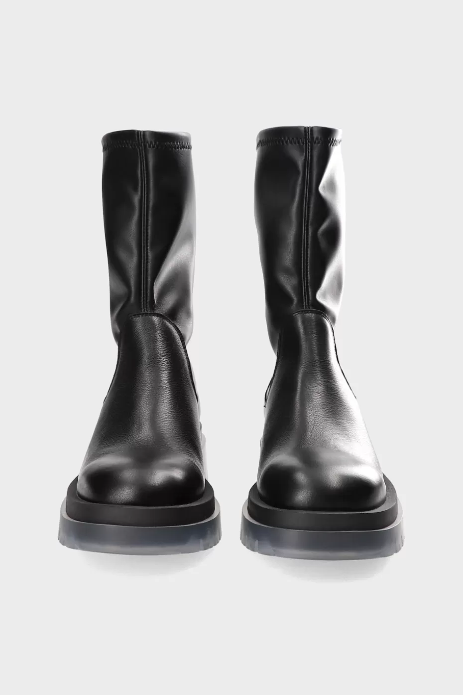 Boots^COPENHAGEN STUDIOS CPH1006 Leather/vegan Stretch black/clear