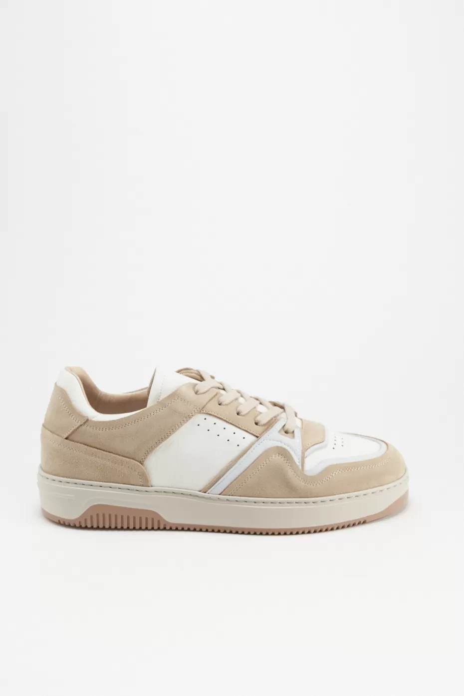 Sneaker^COPENHAGEN STUDIOS CPH167M Leather Mix white/cream beige