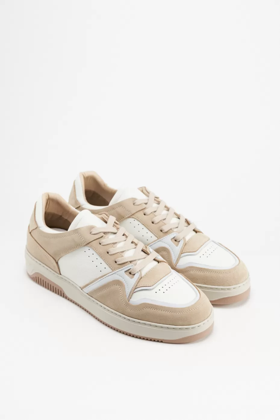 Sneaker^COPENHAGEN STUDIOS CPH167M Leather Mix white/cream beige