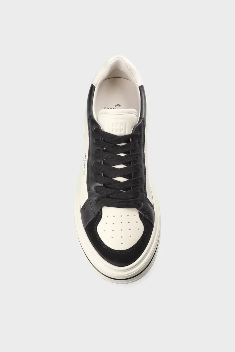 Sneaker^COPENHAGEN STUDIOS CPH181 Leather Mix black/cream beige