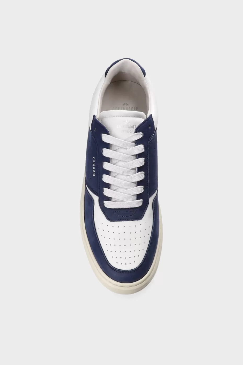 Sneaker^COPENHAGEN STUDIOS CPH1M Leather Mix navy/white