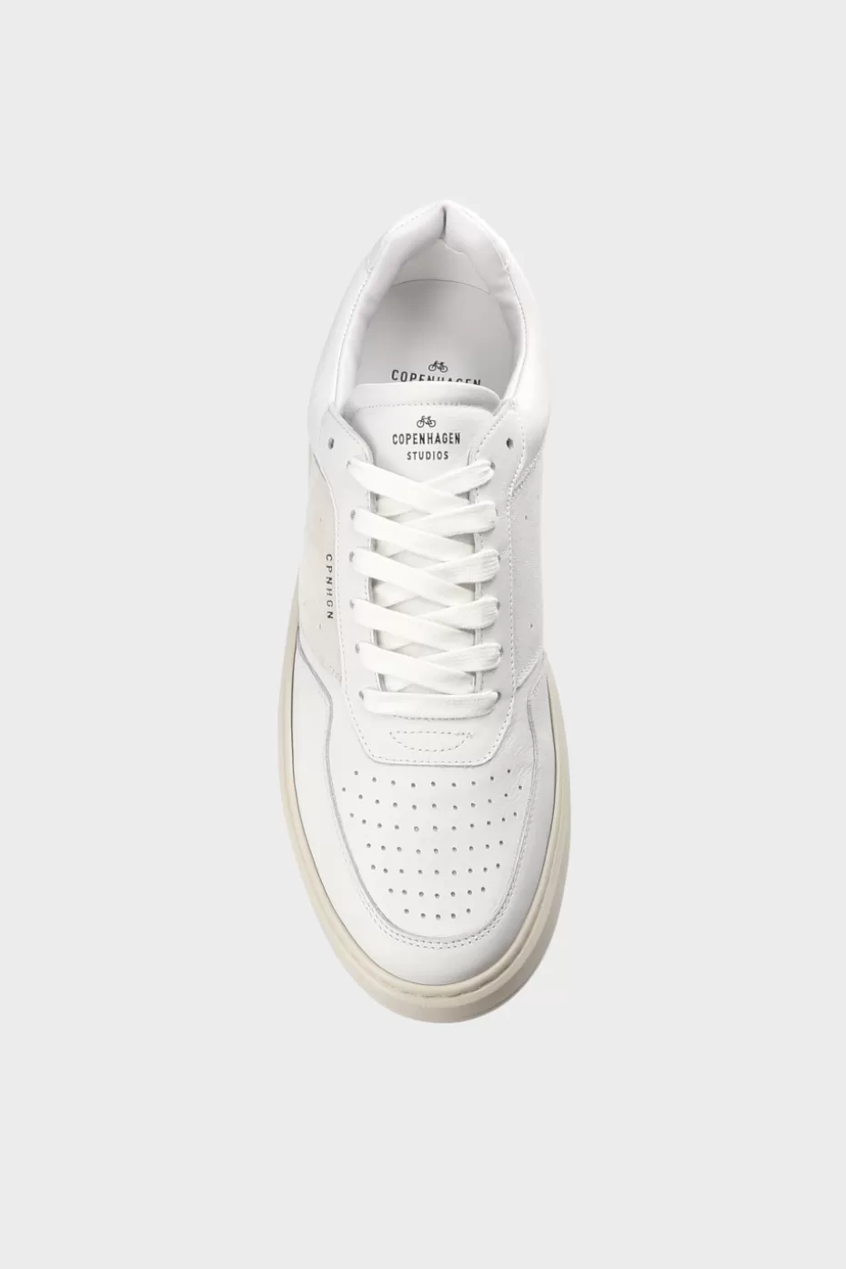 Sneaker^COPENHAGEN STUDIOS CPH1M Leather Mix white