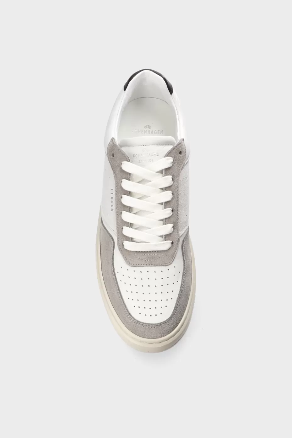 Sneaker^COPENHAGEN STUDIOS CPH1M Leather Mix white/grey