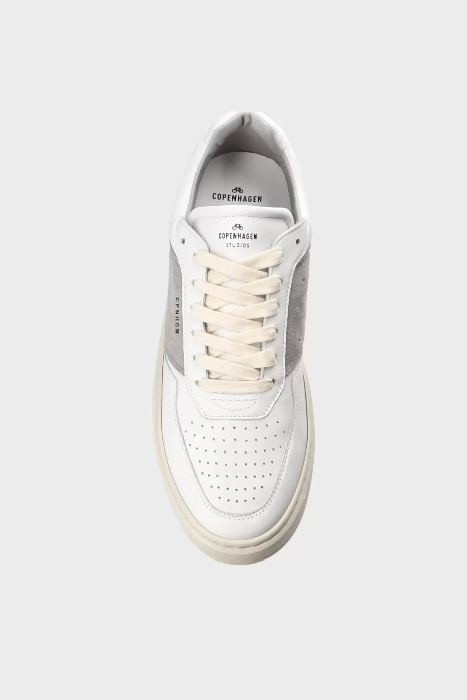 Sneaker^COPENHAGEN STUDIOS CPH1M Leather Mix white/light grey