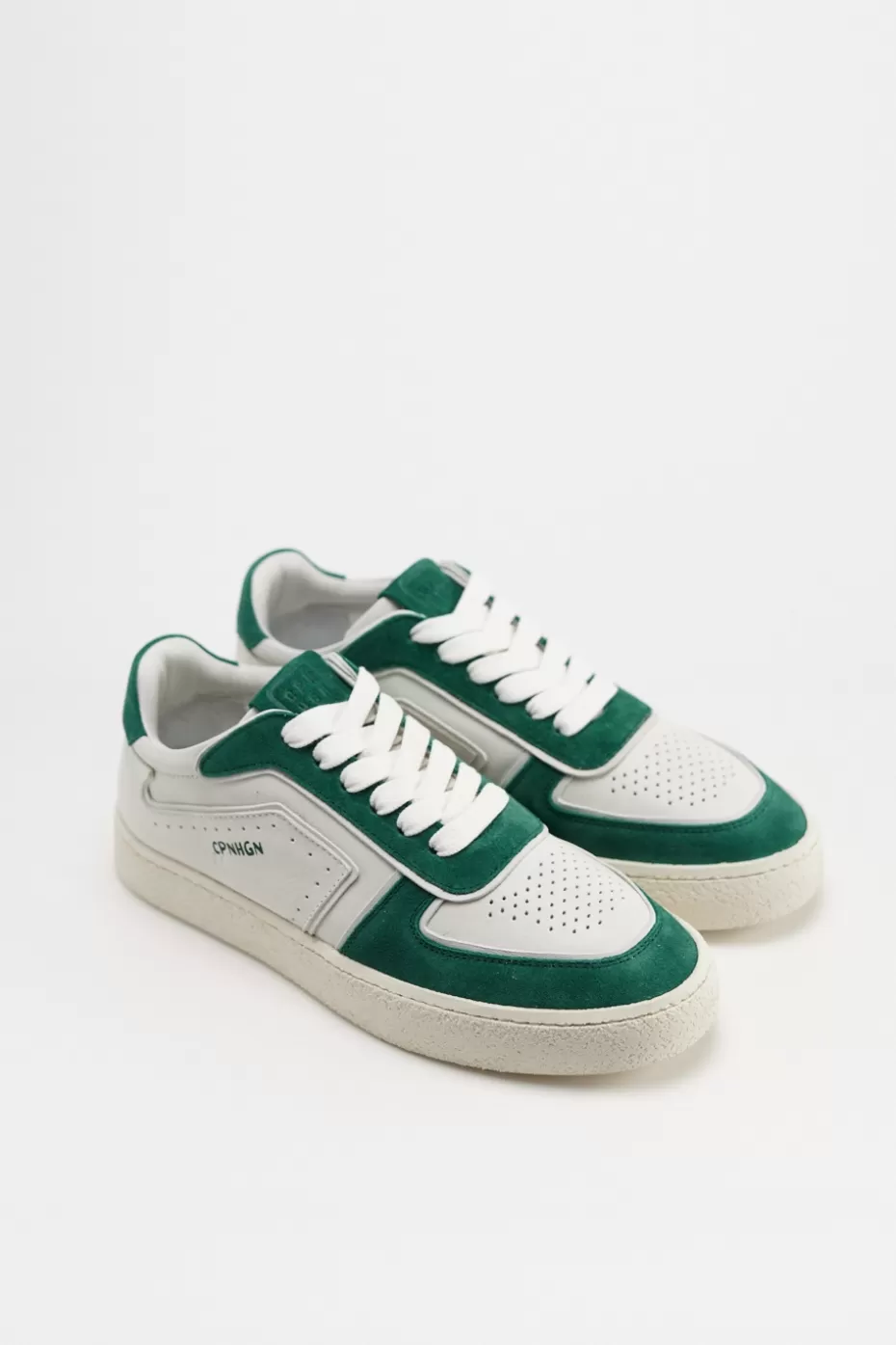 Sneaker^COPENHAGEN STUDIOS CPH264 Leather Mix white/green