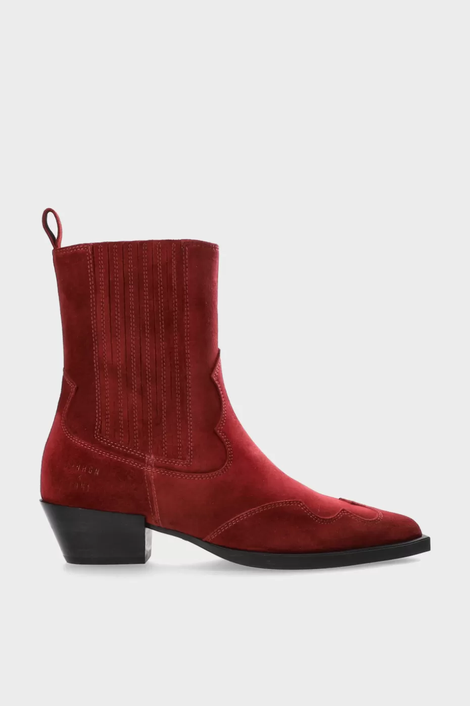 Boots^COPENHAGEN STUDIOS CPH284 X Toni Garrn Suede bordeaux