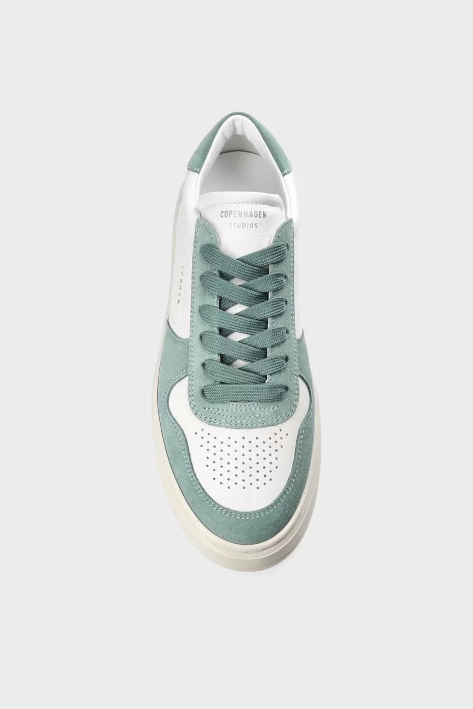 Sneaker^COPENHAGEN STUDIOS CPH77 Leather Mix white/sage