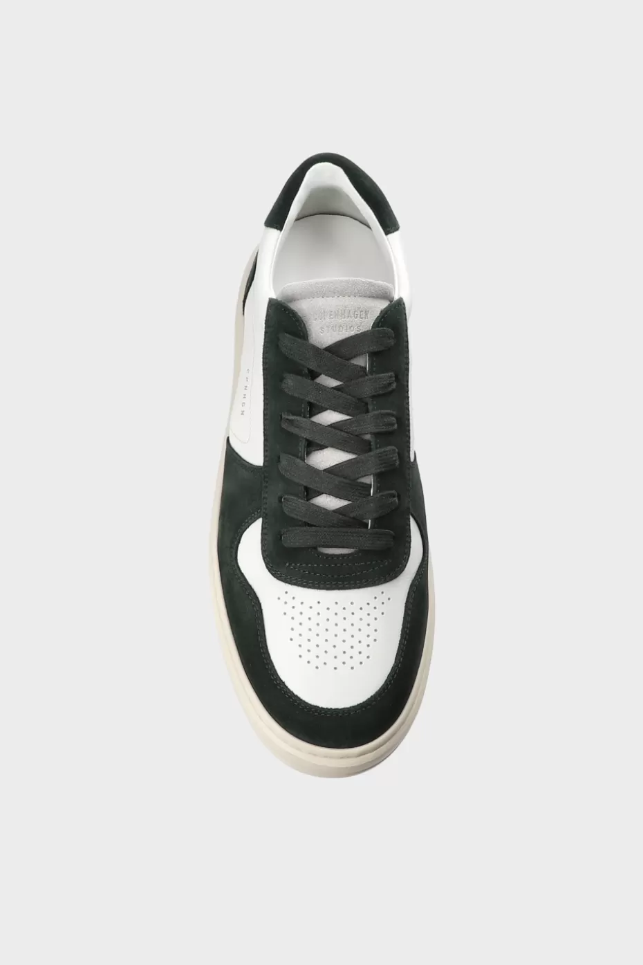 Sneaker^COPENHAGEN STUDIOS CPH77M Leather Mix white/green