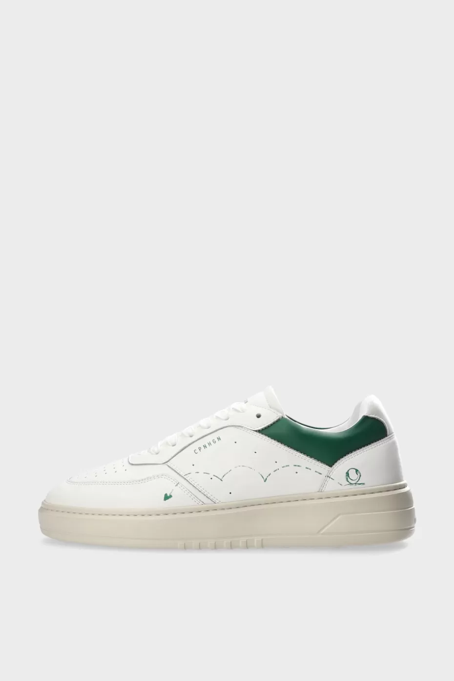 Sneaker^COPENHAGEN STUDIOS CPH LONDON M Leather white/green