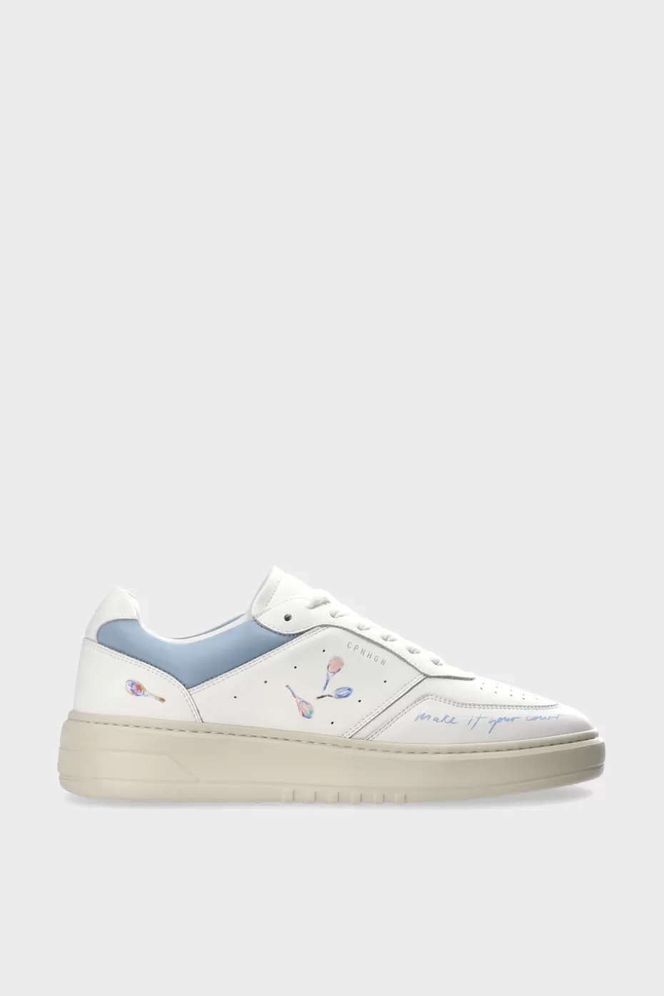 Sneaker^COPENHAGEN STUDIOS CPH MELBOURNE M Leather white/light blue