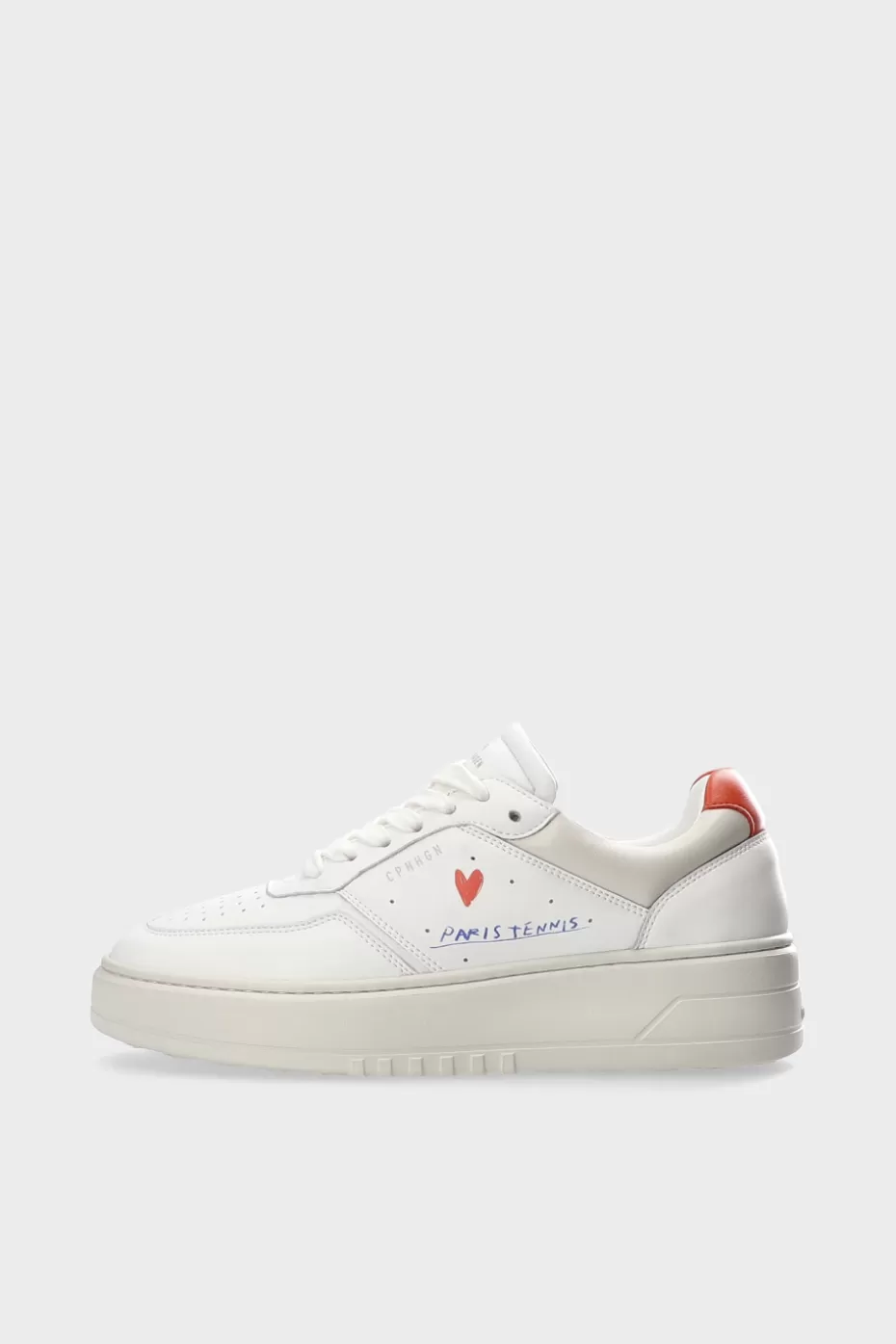 Sneaker^COPENHAGEN STUDIOS CPH PARIS Leather white/orange