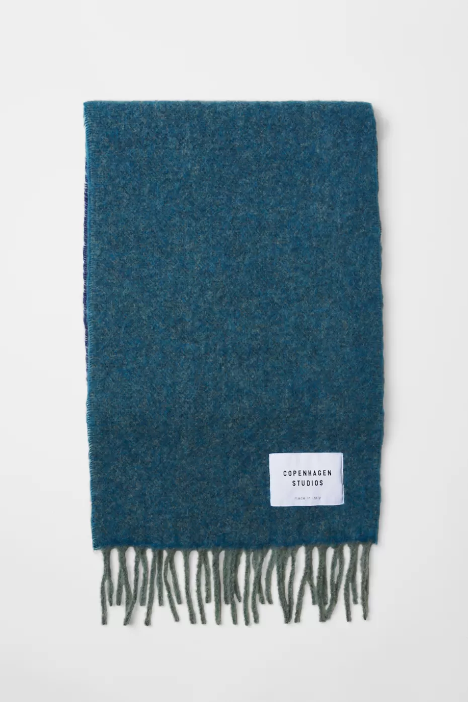 Scarves^COPENHAGEN STUDIOS CPH SHAWL 11 Wool Mix turquoise