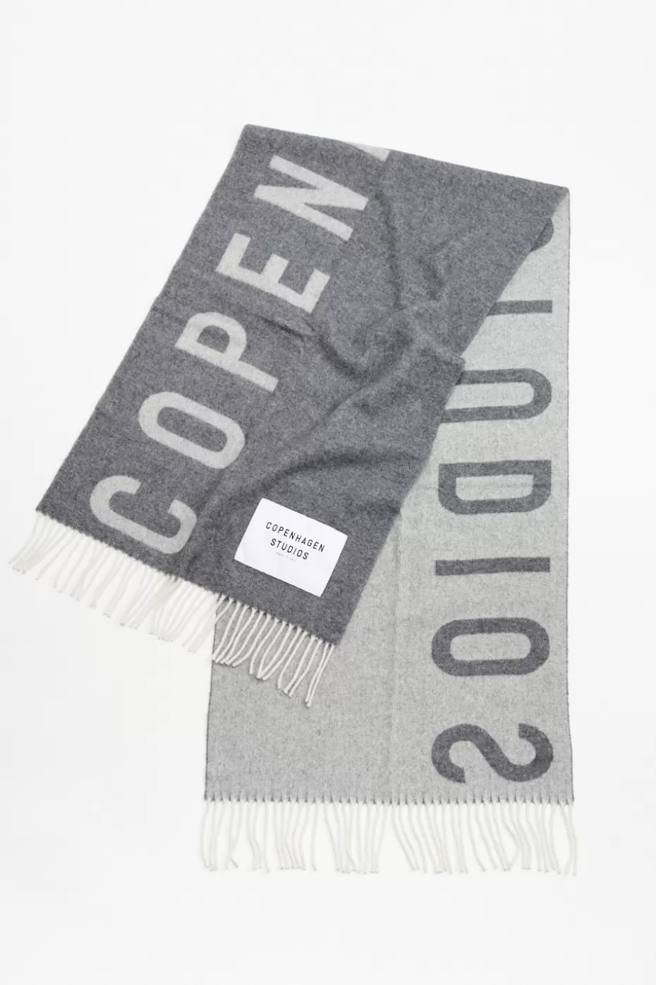 Scarves^COPENHAGEN STUDIOS CPH SHAWL 1 Wool Mix grey