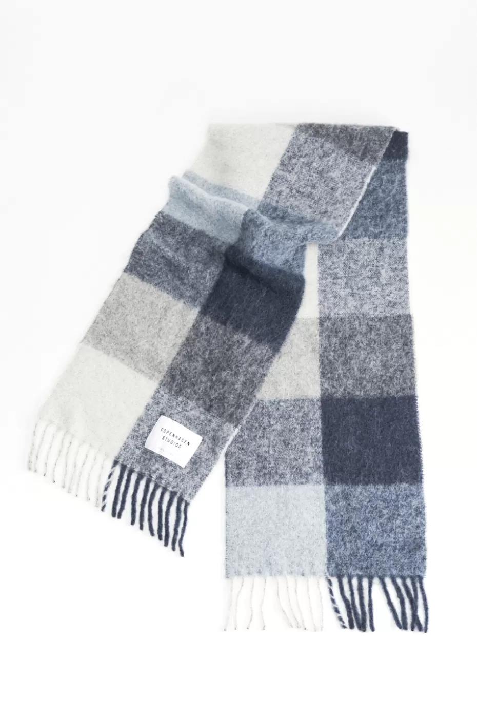 Scarves^COPENHAGEN STUDIOS CPH SHAWL 4 Wool Mix blue