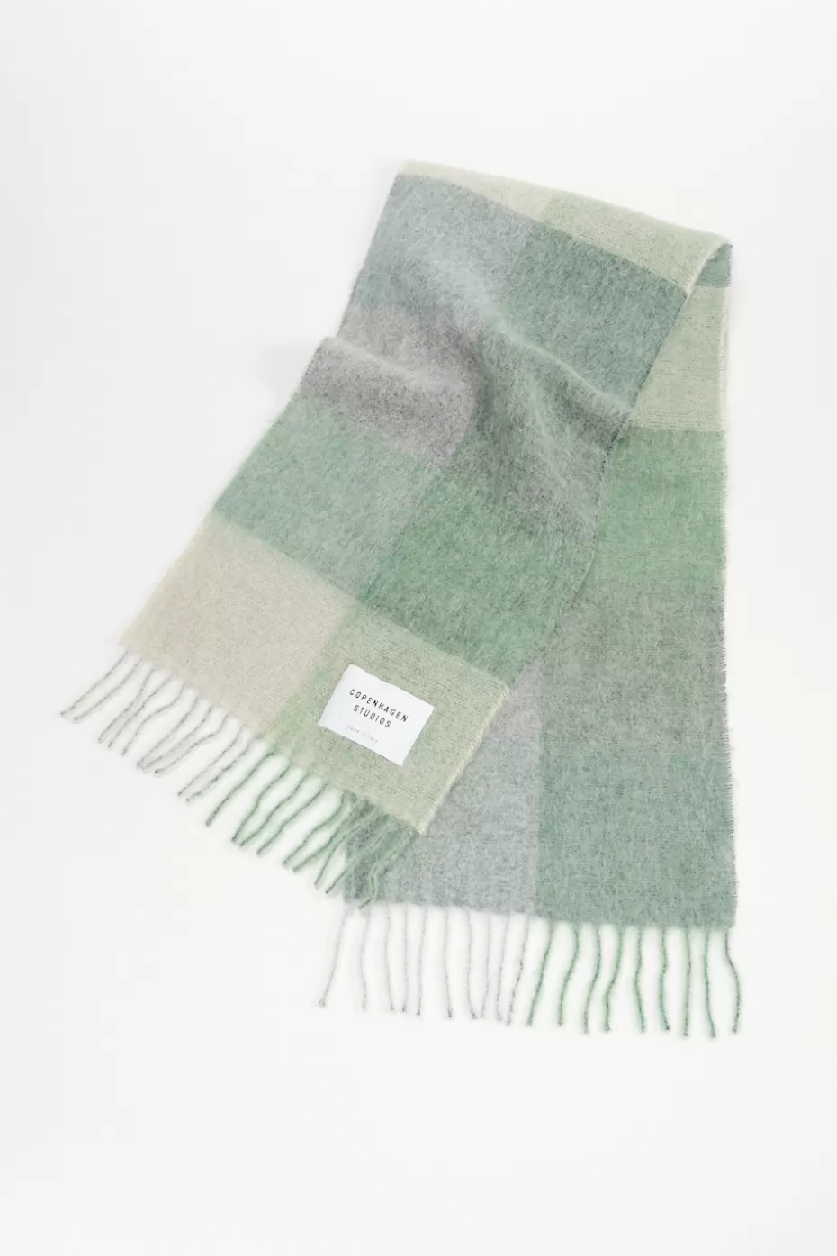 Scarves^COPENHAGEN STUDIOS CPH SHAWL 4 Wool Mix jade green