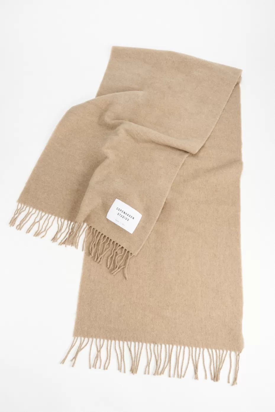 Scarves^COPENHAGEN STUDIOS CPH SHAWL 6 Wool Mix camel